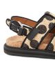 Moschino Women's Polka Dot Woven Raffia Sandals - 5