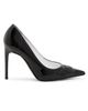 Moschino Women's Question Stitching 100MM Leather Pumps - 1