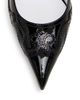 Moschino Women's Question Stitching 100MM Leather Pumps - 4