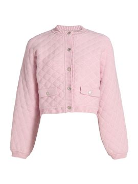 Moschino Women's Quilted Cotton-Blend Jacket