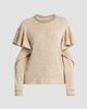 Moschino Women's Ruffle Cold Shoulder Knit Sweater - 1