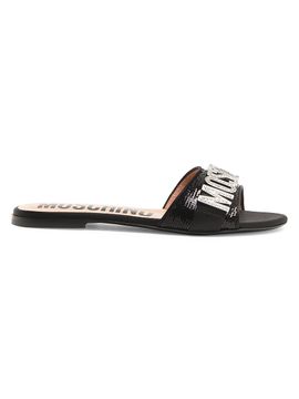 Moschino Women's Sequin & Crystal-Embellished Mules