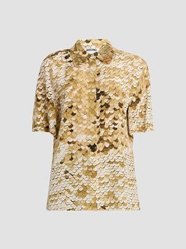 Moschino Women's Sequined Silk Shirt