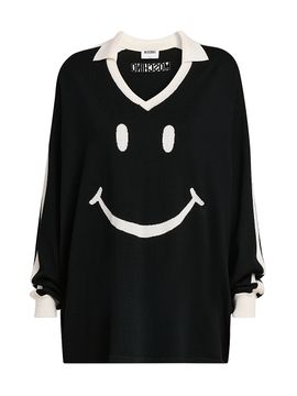 Moschino Women's Smiley Face Wool Sweater