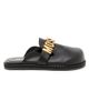 Moschino Women's Sporty Logo-Accented Leather Mules - 1
