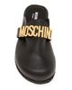 Moschino Women's Sporty Logo-Accented Leather Mules - 4