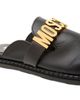 Moschino Women's Sporty Logo-Accented Leather Mules - 5