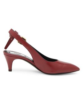 Moschino Women's Tie-Me Leather Pumps