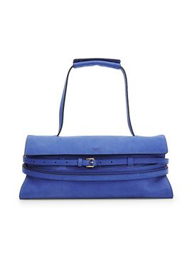 Moschino Women's Tie Me Suede Shoulder Bag