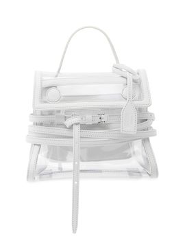 Moschino Women's Tie Me Transparent Top Handle Bag