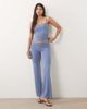 Motel Motel Achara ruched cami top in dusty blue - part of a set - 3