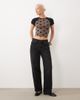 Motel Motel Agneta polka dot baby tee in brown mix - 3