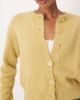 Motel Motel Audrina fluffy knit cardigan in yellow-Green - 4