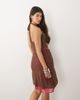 Motel Motel Branjali cowl neck pink lace hem top in brown - part of a set - 4