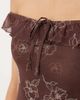 Motel Motel Catrin off shoulder midaxi floral dress in brown - 2