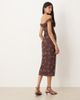 Motel Motel Catrin off shoulder midaxi floral dress in brown - 3