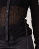 Motel Motel Christabel textured mesh shirt in black - 3