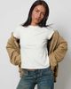 Motel Motel clio basic t-shirt in white - 3