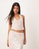 Motel Motel cosio halterneck top in pink sequin - part of a set - 1