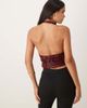 Motel Motel Cosio sequin halter top in red - 4