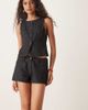 Motel Motel elegi denim hotpants in indigo-Navy - 3