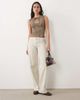 Motel Motel Ernesta keyhole top in leopard print-Brown - 3