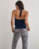 Motel Motel Guinea knot halter top in navy - 4