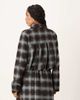 Motel Motel Harana collared button up jacket in blue brown plaid - part of a set - 3
