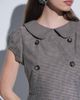 Motel Motel inihar mini check collared shirt in brown checked - 3