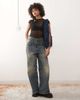 Motel Motel Jiwon keyhole polka lace top in black - 4