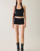 Motel Motel Jungo Silver Eyelet Trim Halter Top in Black, Women's at Urban Outfitters - 2