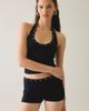 Motel Motel Jungo Silver Eyelet Trim Halter Top in Black, Women's at Urban Outfitters - 3