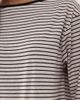 Motel Motel Kumiko long sleeve boat neck striped top in gray - 4