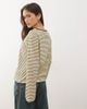 Motel Motel Kumiko long sleeve boat neck striped top in yellow - 4