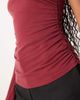 Motel Motel Lasya off the shoulder long sleeve top in burgundy-Red - 2