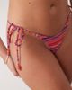 Motel Motel Lentra Bikini bottom in pink purple stripe - 4