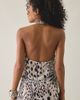 Motel Motel Lilita Dalmatian Spot Plunging Wrap Halter Top in Dalmatian Spot, Women's at Urban Outfitters - 3