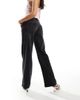 Motel Motel low rise parallel leg jeans in washed black gray - 2