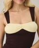 Motel Motel Lurie Colorblock Pinch-Front Cropped Tank Top in Brown, Women's at Urban Outfitters - 4
