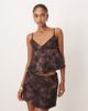 Motel Motel marina v neck flowing top in jacquard floral purple - part of a set - 1