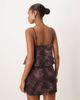 Motel Motel marina v neck flowing top in jacquard floral purple - part of a set - 4