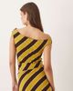 Motel Motel Maurisia off-shoulder striped top in yellow/brown - part of a set - 2
