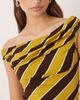 Motel Motel Maurisia off-shoulder striped top in yellow/brown - part of a set - 4