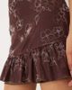 Motel Motel Motarika floaty mini dress in brown - 3