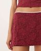 Motel Motel Nidya lace mini skirt in burgundy - part of a set-Red - 3