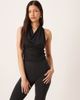 Motel Motel Nyra high neck top in black - part of a set - 1