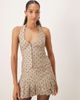 Motel Motel Odin halter polka dot tank top in beige - part of a set-Neutral - 1