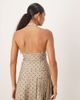 Motel Motel Odin halter polka dot tank top in beige - part of a set-Neutral - 2