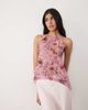 Motel Motel Orseha halter neck animal print top in pink - 3
