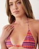 Motel Motel Pami Bikini top in pink purple stripes - 2